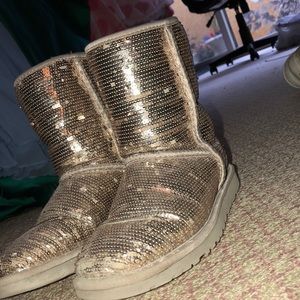 Sparkling UGG boots size 6
